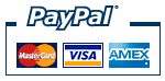 Paypal and major credit cards accepted